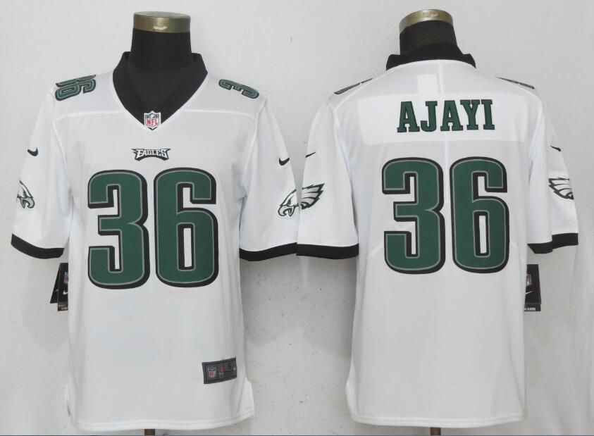 Men Philadelphia Eagles #36 Ajayi White Vapor Untouchable Limited Nike NFL Jerseys->->NFL Jersey